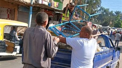 رئيس الدلنجات يواصل حملات رفع الإشغالات والتعديات لتحقيق الانضباط بالشارع