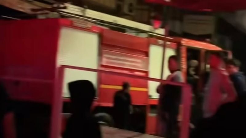 جانب من الحريق