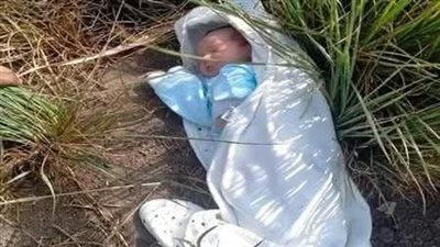 عمره 5 أيام.. العثور على رضـيـع مجهول الهوية مُلقى في قريه العوامر بقنا