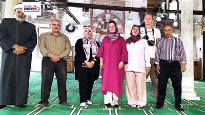 أوقاف الفيوم ترحب بوفد إيطالي في زيارة لمسجد قايتباي الأثري بالفيوم