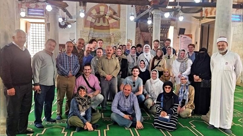 الوفد الإيطالي بمسجد