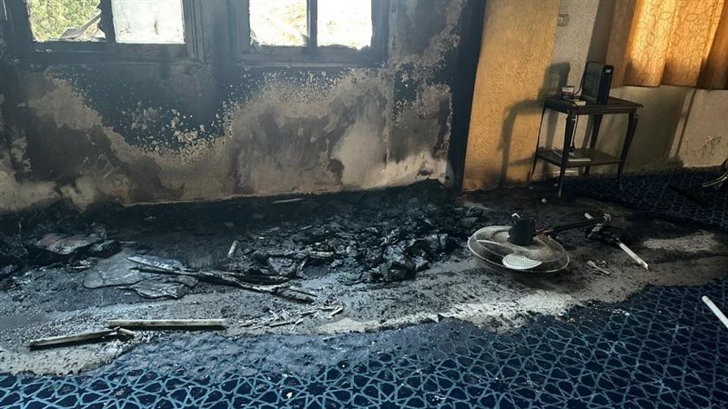  إحراق مسجدا في سلفيت