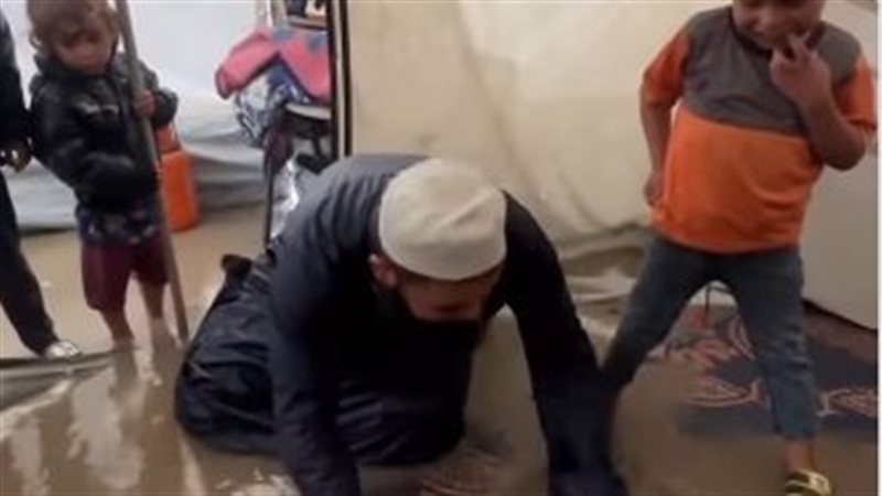 غرق خيام غزة 