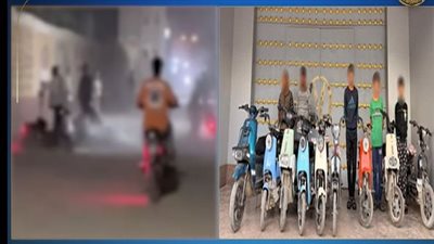 استعراض خطير في شوارع بني سويف.. تفاصيل ضبط 3 أطفال و9 دراجات كهربائية 