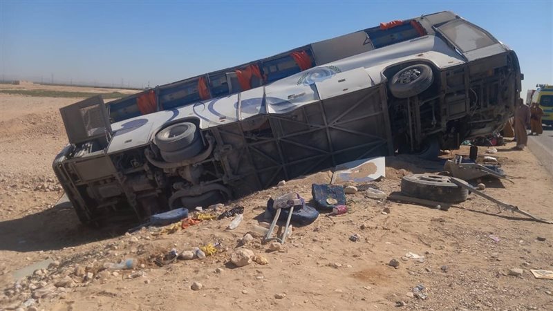 حادث انقلاب أتوبيس