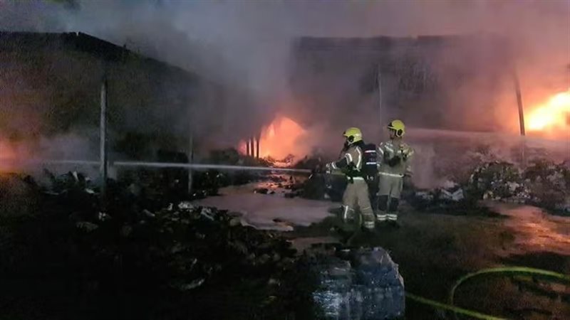 حريق بكريات آتا في