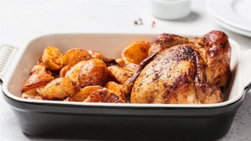 صينية الدجاج المحمر