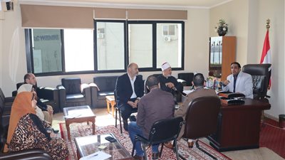 متابعة مكثفة ببنى سويف لمُستجدات الاعمال لمشروع تطوير مسجد السيدة حورية 