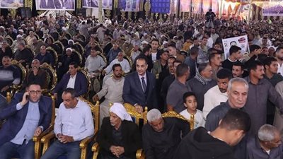 الجبهة الوطنية يعقد مؤتمرا حاشدا لدعم مرشحه بمركز الحسينية بالشرقية