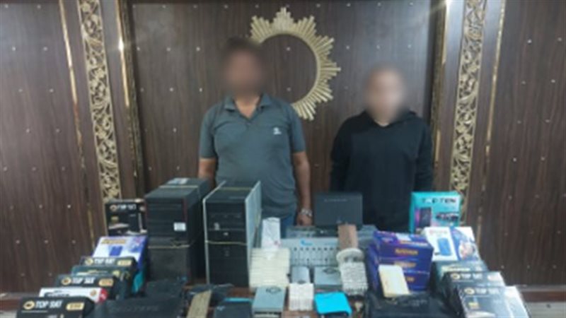 المتهمان عقب القبض