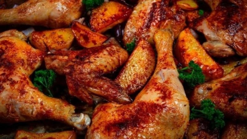 صينية دجاج بالسماق