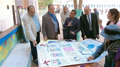 مدير تعليم أسيوط يزور مدارس أبنوب ويشيد بتطبيق برامج علاج الطلاب الضعاف