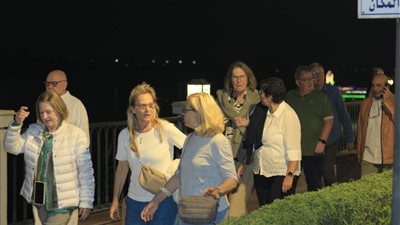  43 سائحا من ألمانيا والنمسا في جولة بممشى بنى سويف السياحي للكورنيش