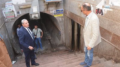 محافظ الغربية يتفقد نفق الشون للمشاة ويأمر بإزالة الإشغالات فوراً