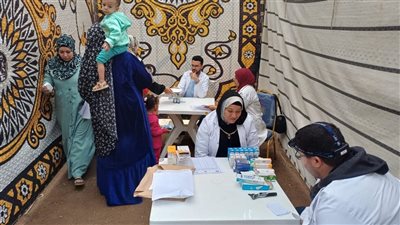 جامعة بنها ومؤسسة حياة كريمة ينظمان قوافل طبية وتوعوية بالجلاتمة بمنشأة ناصر