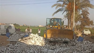 إزالة حالة تعدٍ على مساحة 80 مترًا مربعًا بقرية خالد بن الوليد بالبحيرة