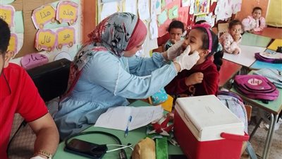 ببنى سويف: فحص أكثر من 170 ألف تلميذ 