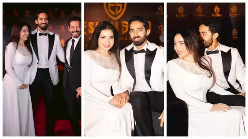 مي عز الدين وزوجها