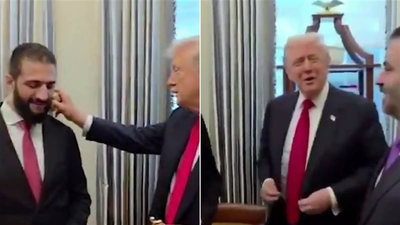 ترامب يرش العطر على