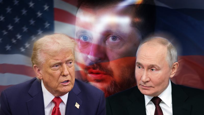 بوتين وترامب وزيلينسكي