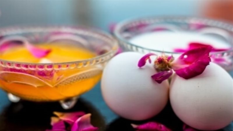 ماسك بياض البيض والنشا