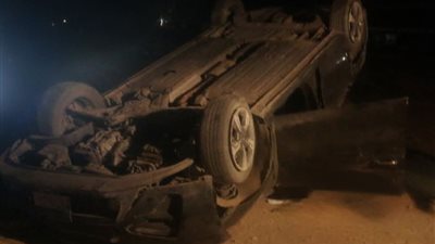 مصرع شخص في حادث تصادم ملاكي مع دراجة نارية بطريق السويس ـ الاسماعيلية 