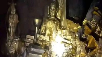 القصة الكاملة حول حقيقة اكتشاف مغارة ذهب بريف درعا السورية| صور