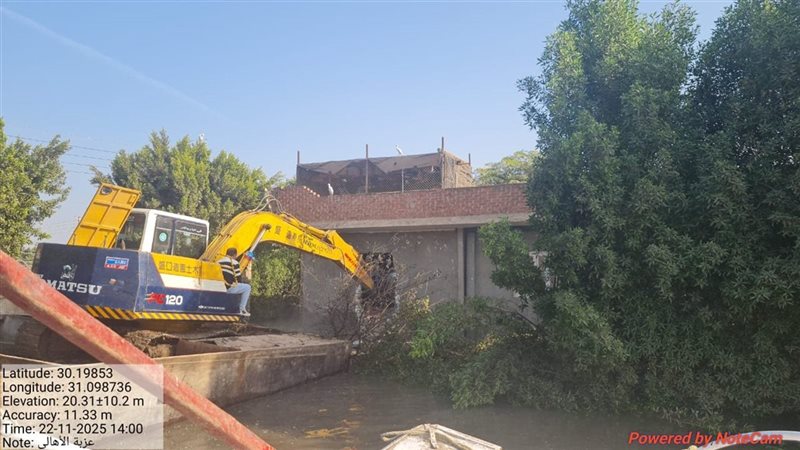 ازالة التعديات بالقليوبية