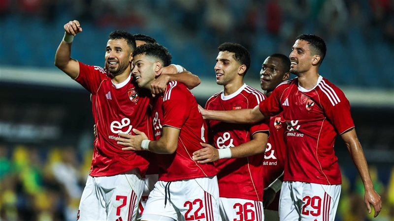 فرحة لاعبي الأهلي