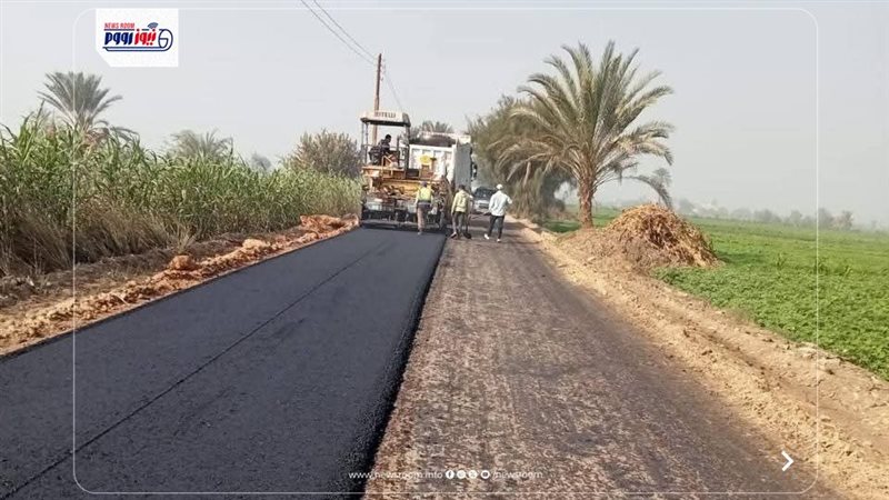 رصف الطرق بالمنيا