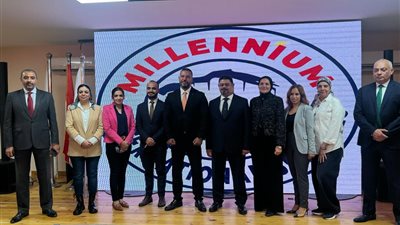 نائب رئيس البورصة يلقي كلمة تثقيفية لطلاب مدارس ميلينيوم الدولية حول الاستثمار