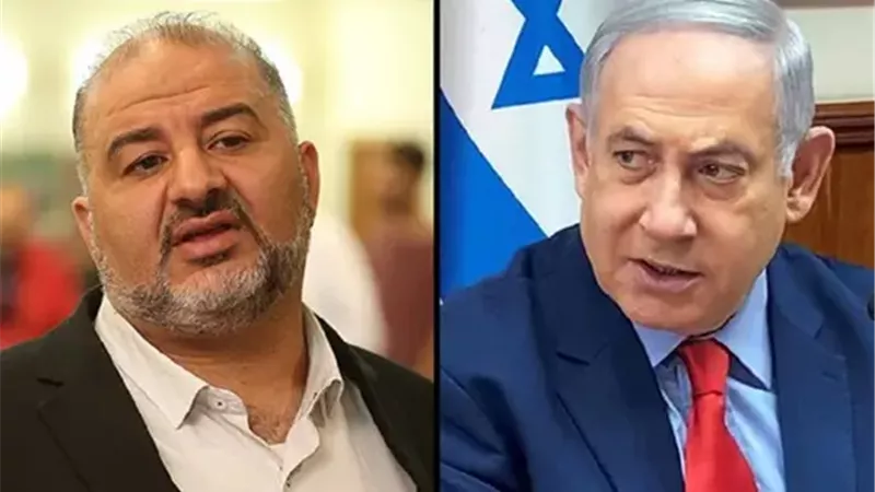 منصور عباس ونتنياهو