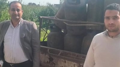 ضبط صاحب مخزن يقوم بتجميع أسطوانات الغاز المنزلي وبيعها بدون ترخيص بالبحيرة