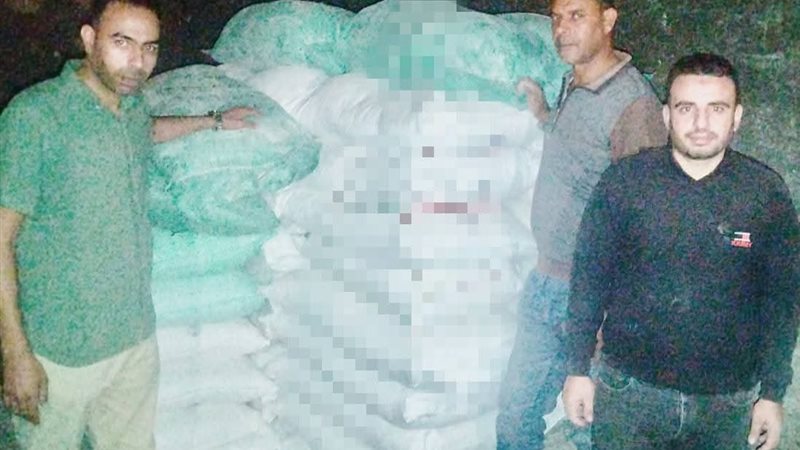 ضبط  43 شيكارة دقيق