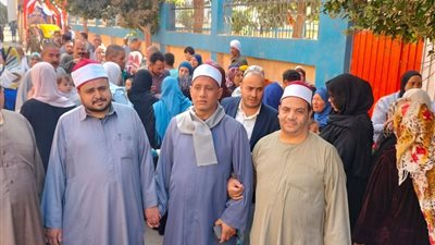 أئمة مديرية أوقاف القليوبية يشاركون في الانتخابات البرلمانية