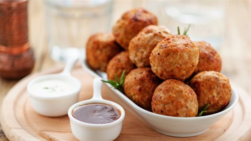 كرات الدجاج المقلية