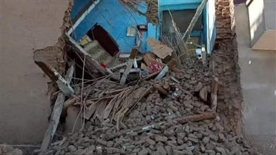 إصابة شخصين في حادث انهيار منزل «مأهول بالسكان» في قرية الجعافرة بأسوان