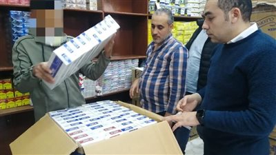 ضبط 11 ألف و750 ألف عبوة سجائر مهربة وغير مصرح بتداولها بالأسواق في المنوفية
