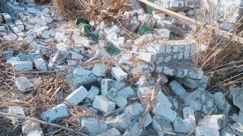 جانب من الإزالة 