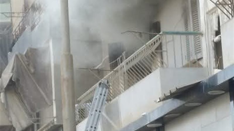 جانب من الحريق