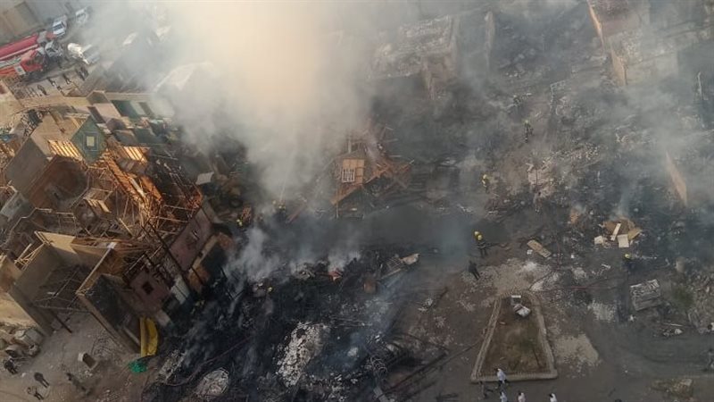 اثار الحريق