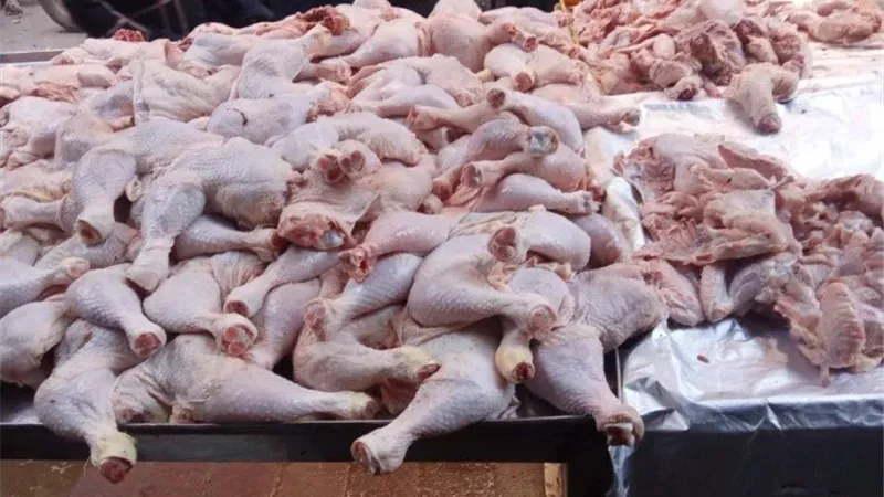 ضبط فراخ محقونه بالمياة