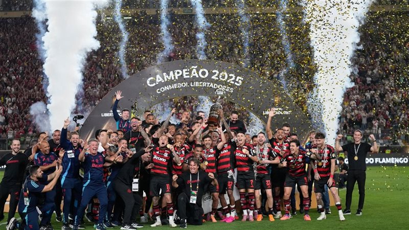 احتفال فريق فلامنجو