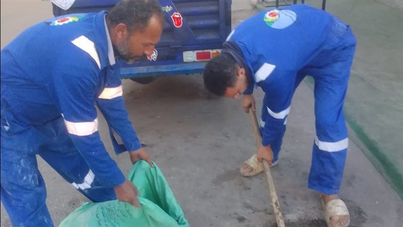 جانب من أعمال التطهير