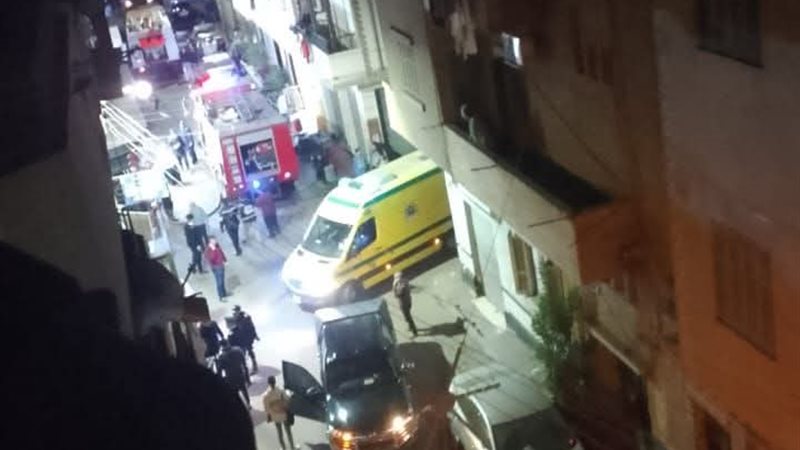 جانب من الحريق