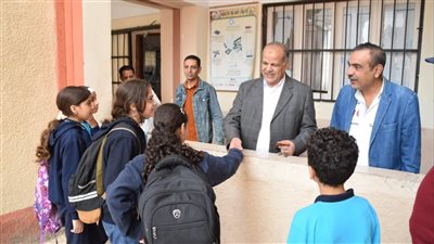 جولة تفقدية مدير التعليم بجنوب بورسعيد يتابع سير العملية التعليمية بالمدارس