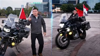 بعد مساندة وزارة الداخلية له.. مواطن صيني يرفع العلم المصري 