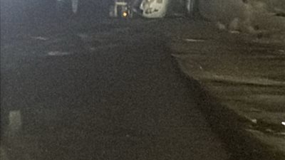 انقلاب سيارة فنطاس محملة بالغاز بمدينة أكتوبر والأمن يتدخل