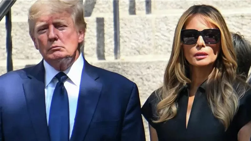 ميلانيا ترامب و دونالد