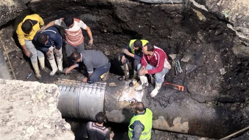 عودة المياه بعد إصلاح